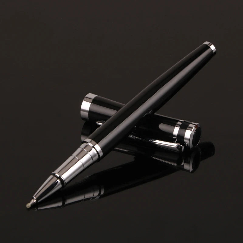 Metal Ballpoint Pen with Clip, Signature Ballpoint Pens for Business Writing, Office Stationery 