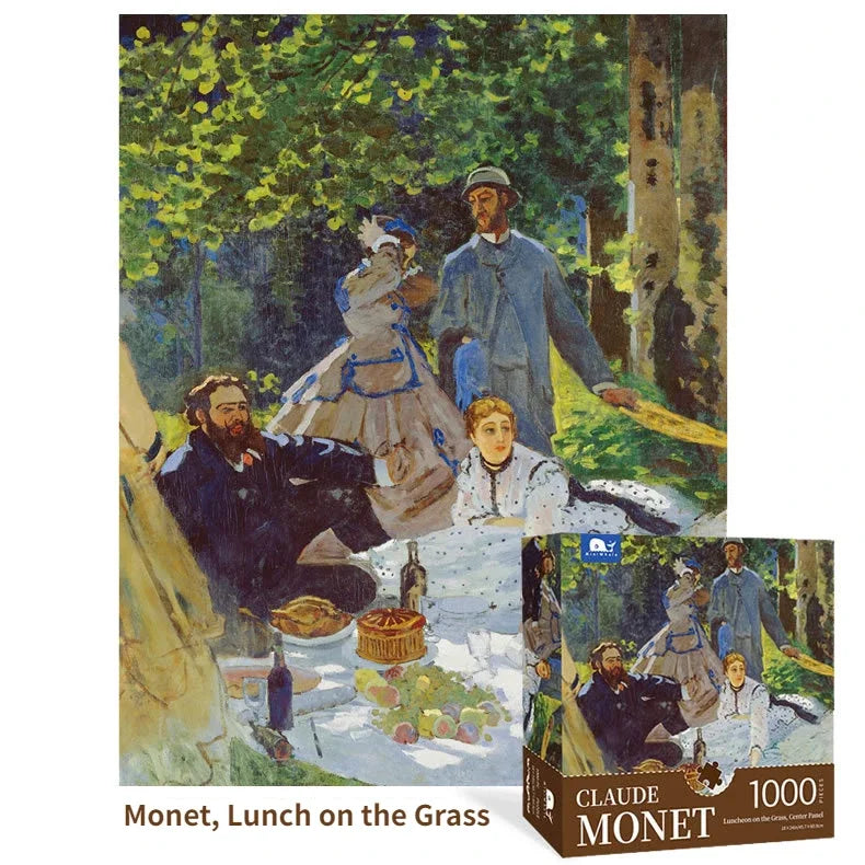 Puzzle Monet 1000 pièces pour Adultes et Enfants, Jeu Familial, Peinture à l'Huile, Décoration de la Maison