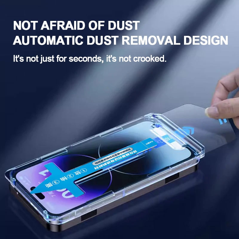 Verre trempé 8K KENNAGE pour iPhone – Protection écran HD sans poussière (1 ou 2 pièces)