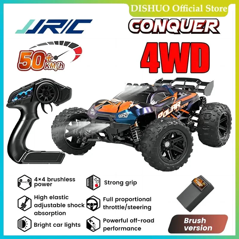 Voiture RC JJRC-Coche Teledirigido 1:14, Escoacrylate Motor Sin en 70 KM/H. Voiture de course télécommandée, haute vitesse, 50 km/h