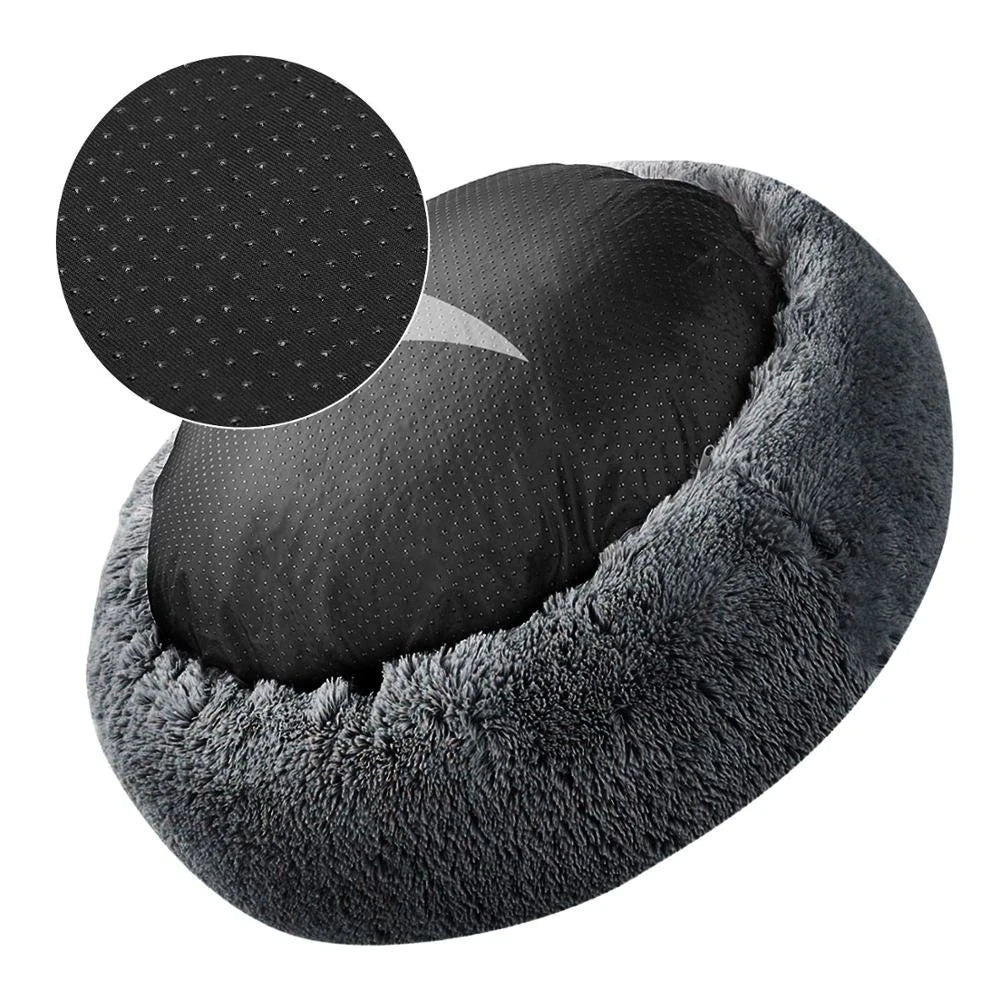 Washable Plush Round Dog Cat Bed, Soft Kennel, Medium Accessories, Pet Products 