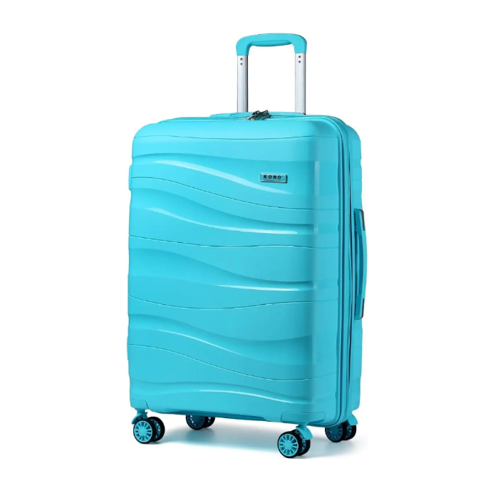 Valise rigide à roulettes légère en polypropylène avec serrure TSA KONO – M, L, XL, ensembles 2, 3 ou 4 pièces