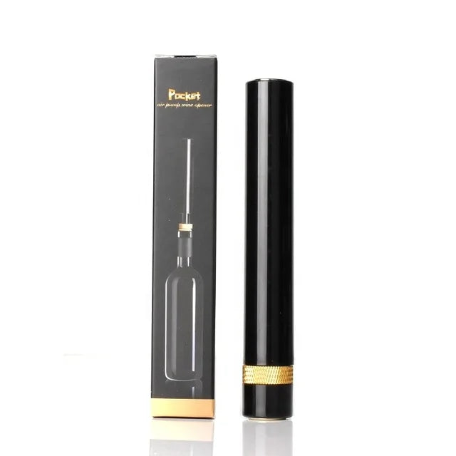Tire-bouchon à pompe à air en acier inoxydable, ouvre-bouteille de vin portable en forme de stylo, accessoire de cuisine et de bar