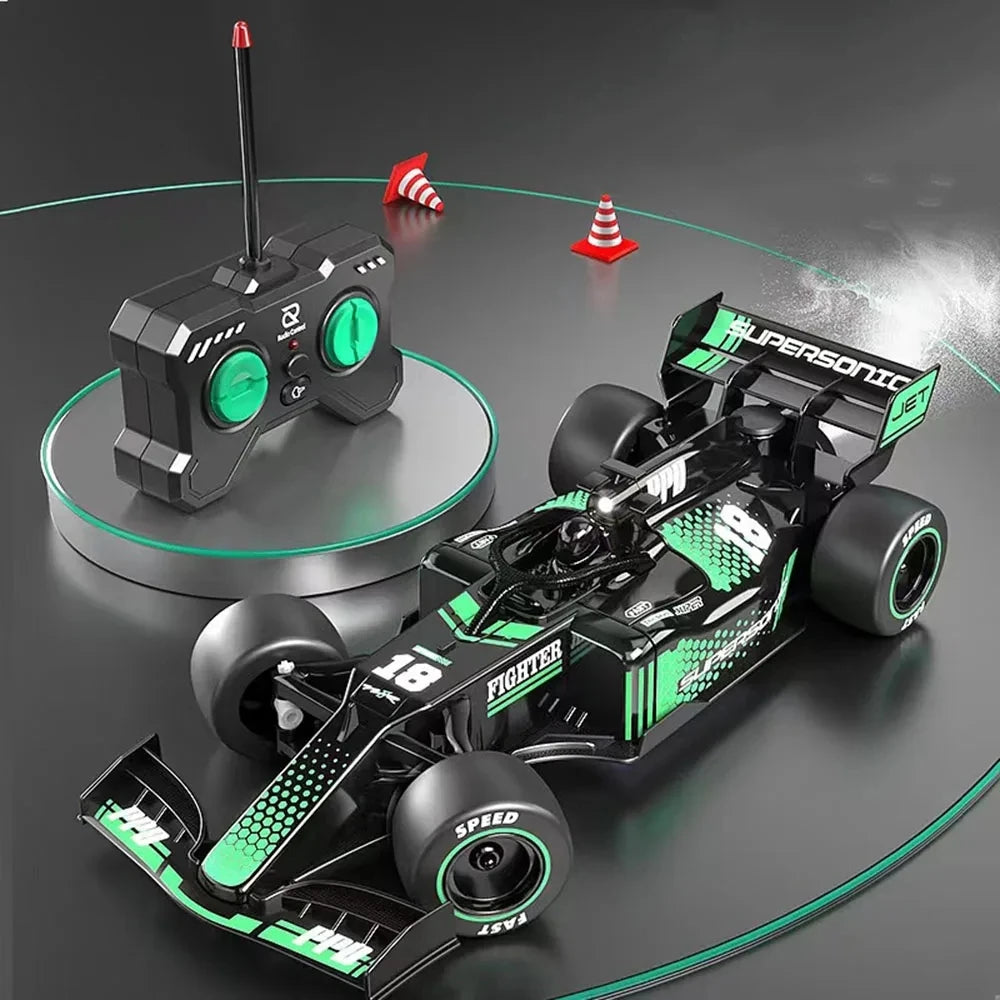 F1 Remote Control Racing Car for Kids, 1:18 Formula Model, High Speed ​​Drifting Sports Car, Birthday Gift for Children 