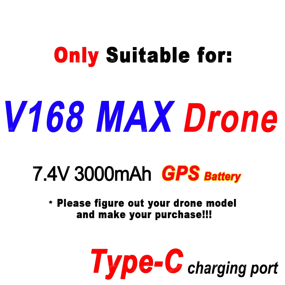 Batterie GPS originale V168 Max 7.4V 3000mAh
