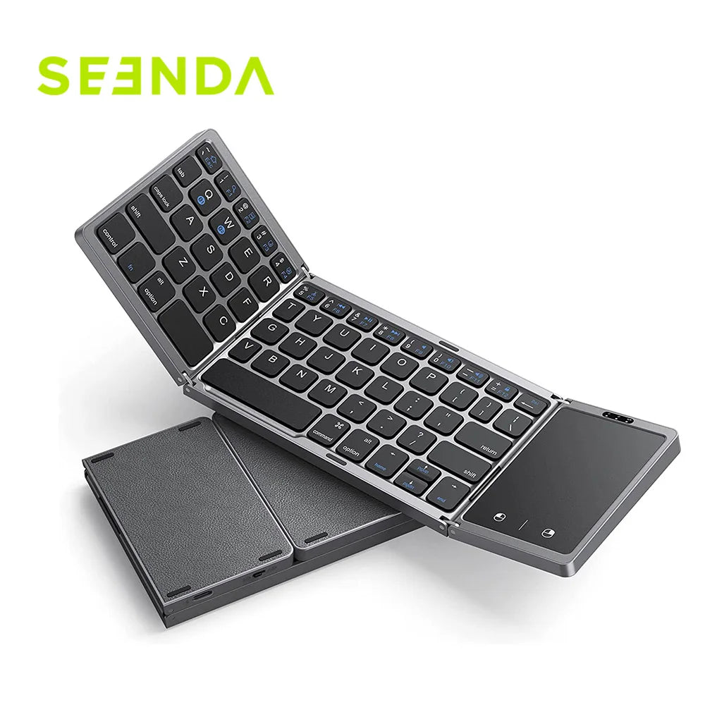 Clavier Bluetooth pliable sans fil Seenda, portable, pour PC Mac Smartphone Windows iOS Android