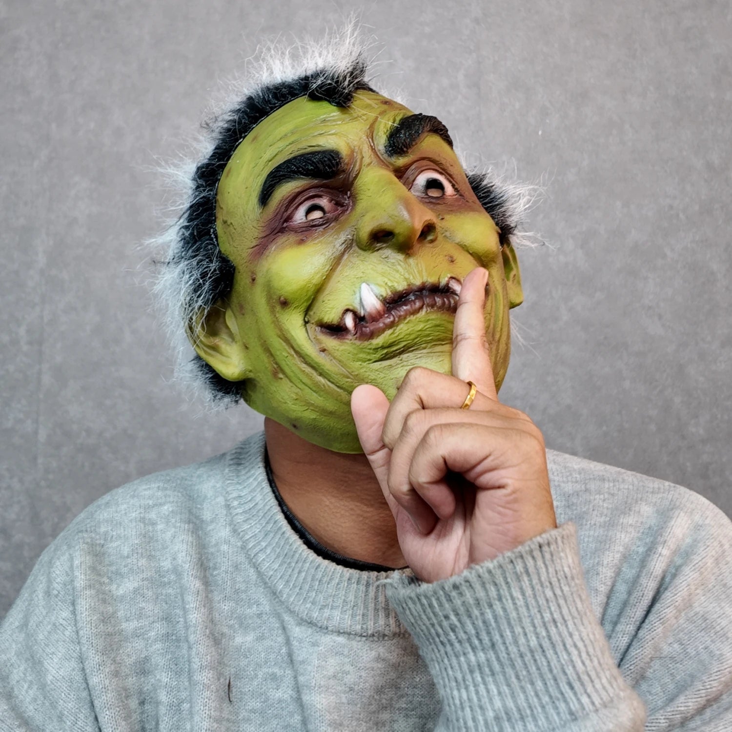 Masque de monstre Toothsome Ogre – Conception groitaire pour accessoire de costume de cosplay de fête d'Halloween