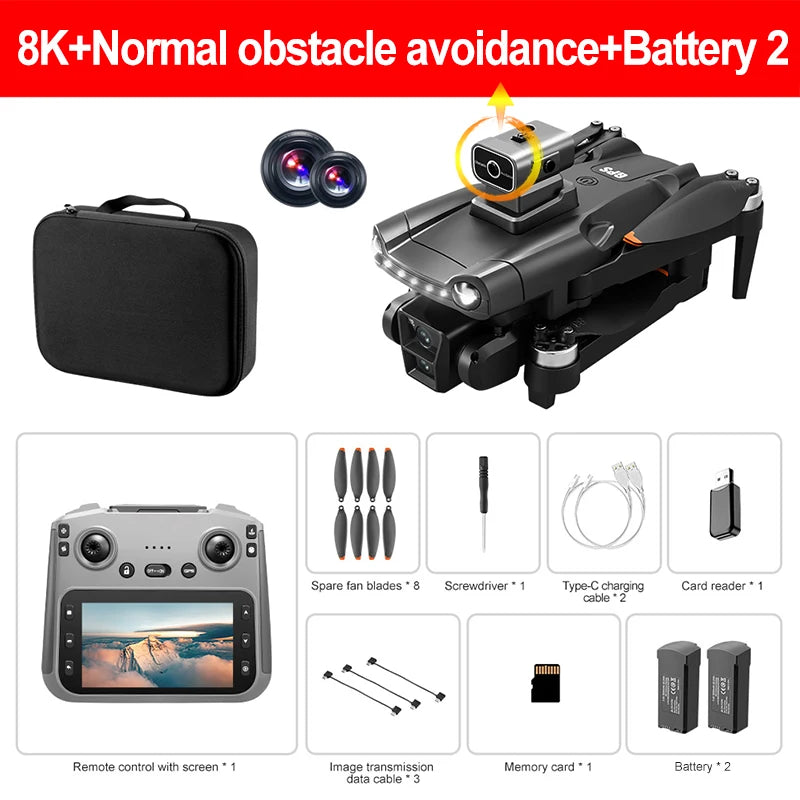 Drone Xiaomi Mijia V198MAX – 8K, FPV, Laser Évitement d’Obstacles, Moteur Brushless, Pliable