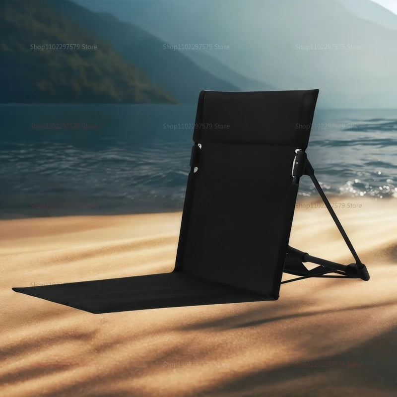 Chaise de plage et camping portable – Dossier pliable, ultra-confort pour plein air, pique-nique, parc ou plage