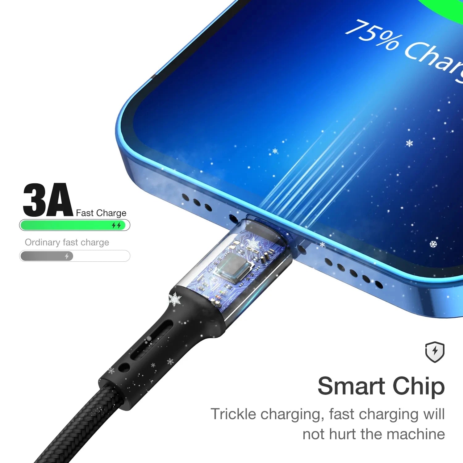 Câble USB Type C de charge rapide 3A, pour Samsung Xiaomi Huawei USBC type-c, cordon de téléphone portable d'origine court et Long 0.2m 2m 3m