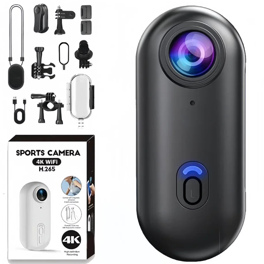 Mini caméra d’action 4K H88 Kaysunlink – Caméra POV compacte WiFi avec boîtier étanche