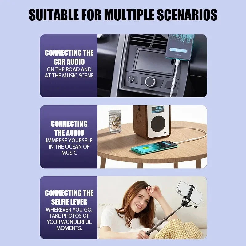 Adaptateur USB-C / Lightning vers Jack 3,5 mm – audio – iPhone 11, 12, 13, 14 Pro