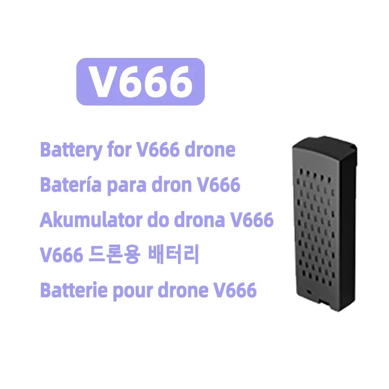 Batterie de drone 3,7 V – Compatible X226, V666, V198MAX, GT5, GT8, XT606, XT808, V988, M7, M10, A14, A19, A21