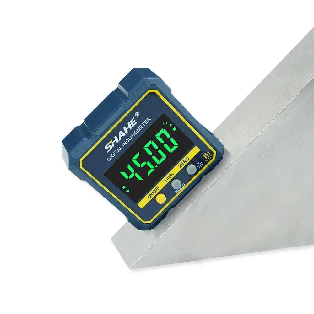 Niveau/Rapporteur d'angle numérique SHAHE 5315-90C – compact avec écran LCD et aimants intégrés