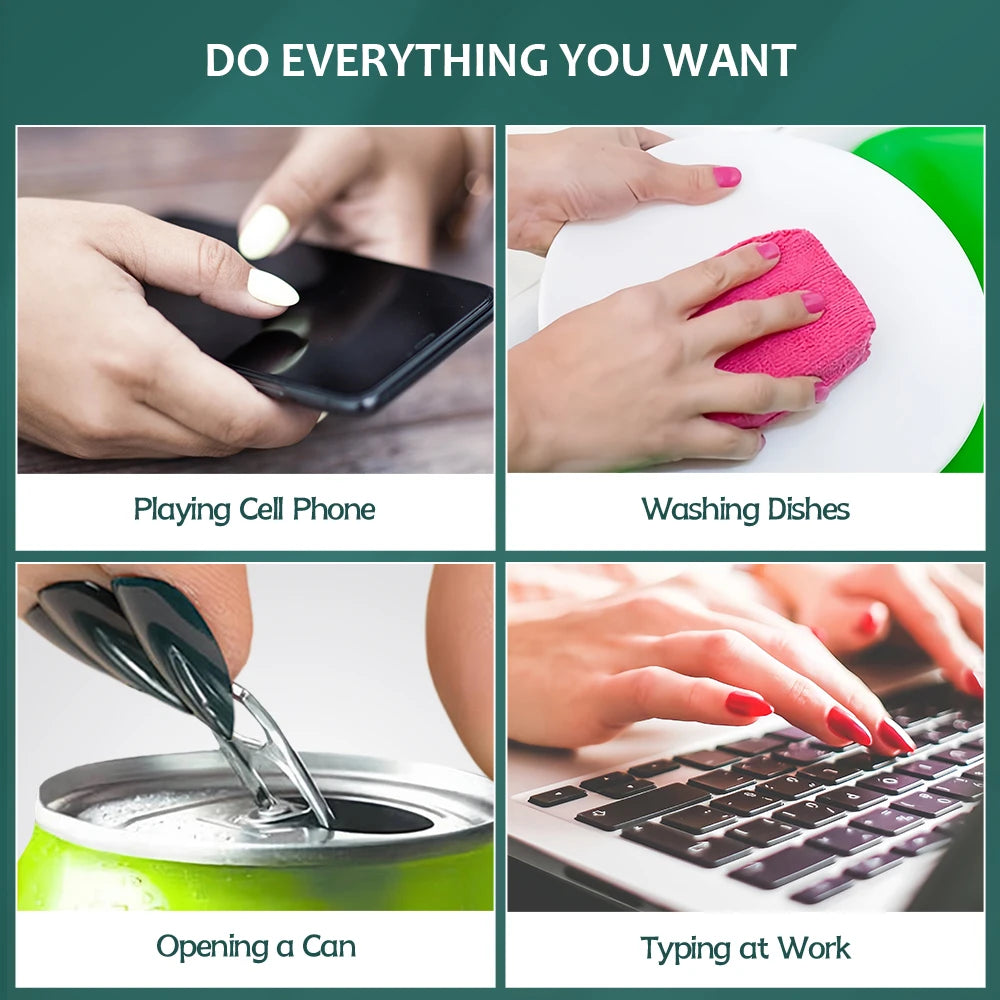 Faux ongles courts demi-couverture, extra court, carré, transparent, Gel, pré-forme avec poignées, 600 pièces