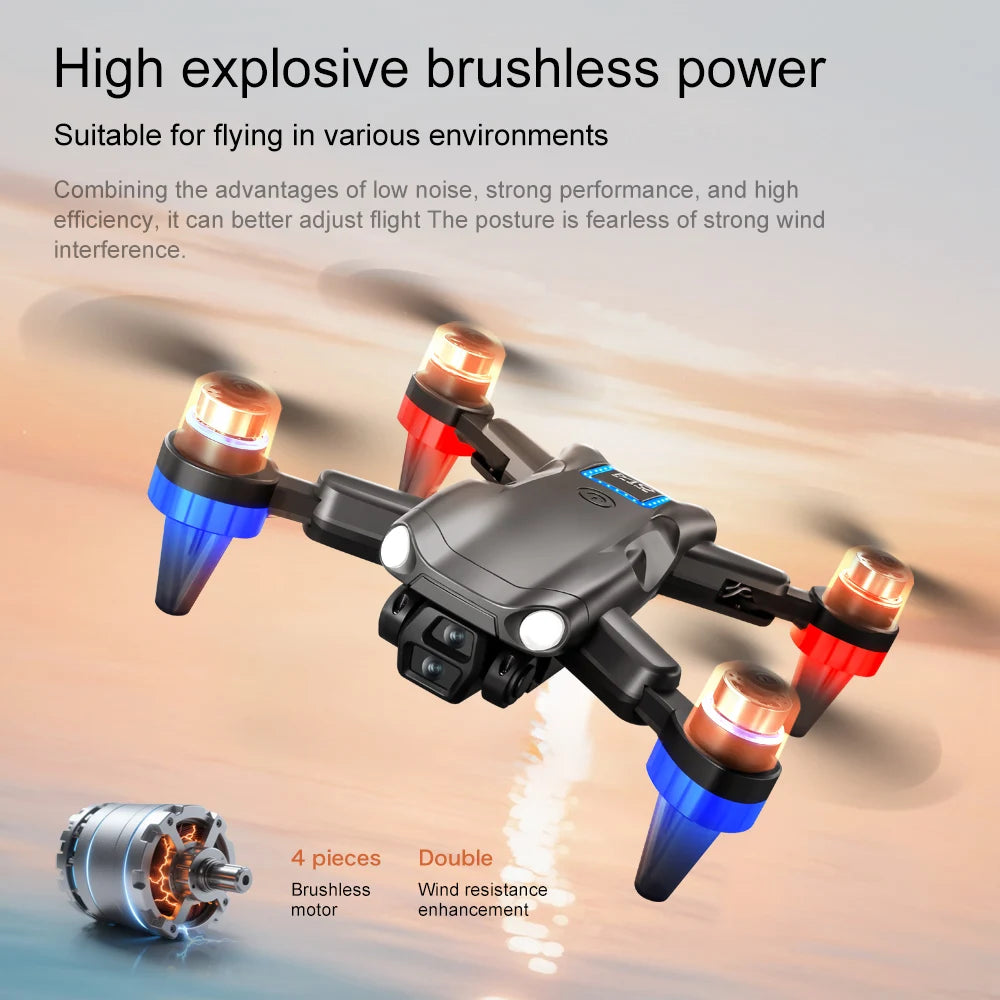 Drone M9 4K – Double caméra 8K, écran intégré, moteur sans balais, portée 3 km