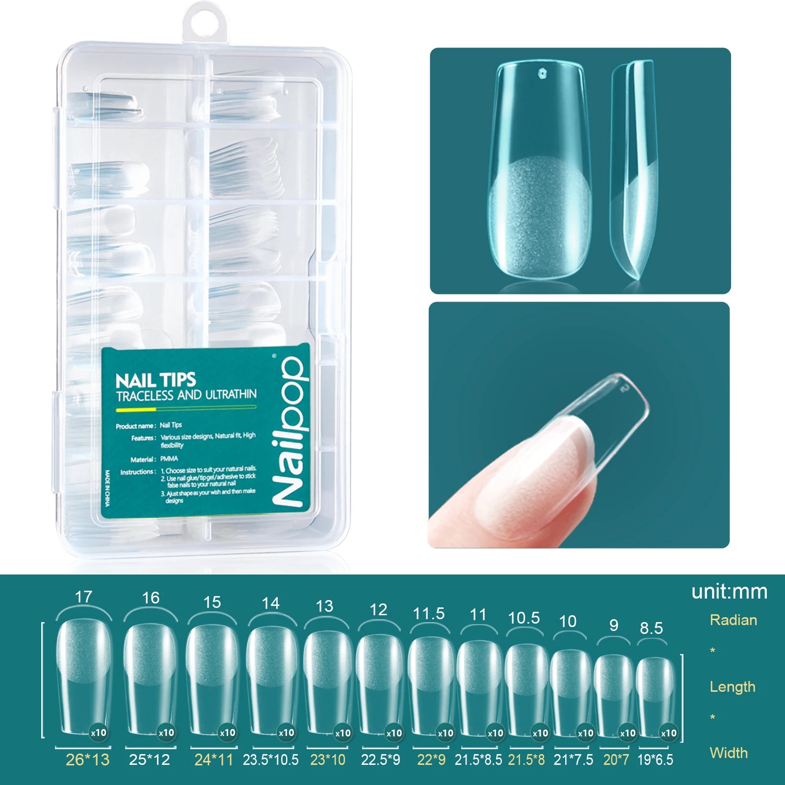 Capsules de Gel Souple 120 pcs, Courte/Moyenne