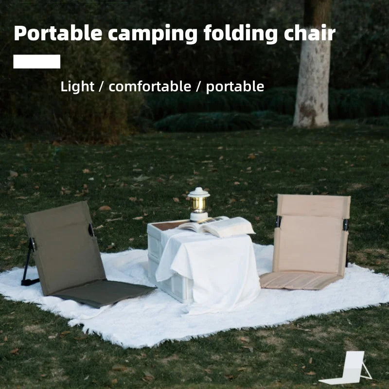 Chaise de plage et camping portable – Dossier pliable, ultra-confort pour plein air, pique-nique, parc ou plage