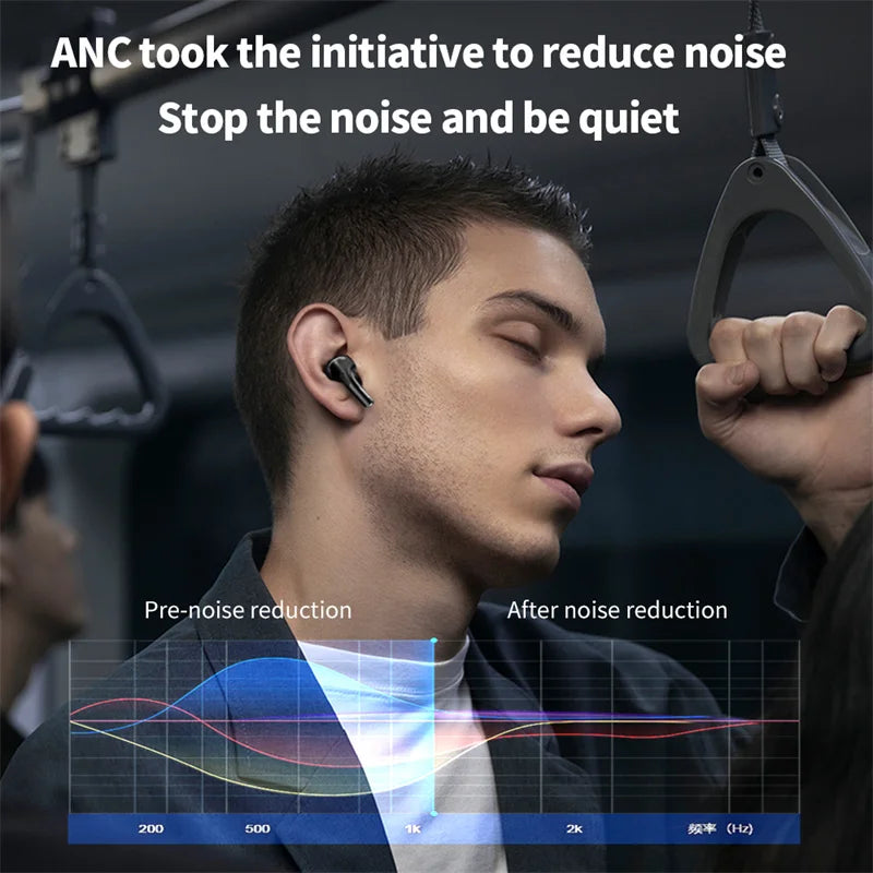 A9 Pro Bluetooth 5.4 Wireless Headphones, LED Touch Screen Control