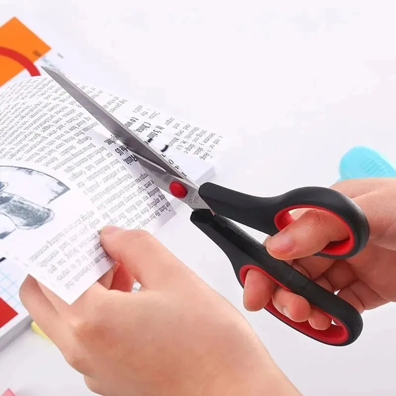 Multifunctional steel scissors, paper cutters, wires and various household and office items.