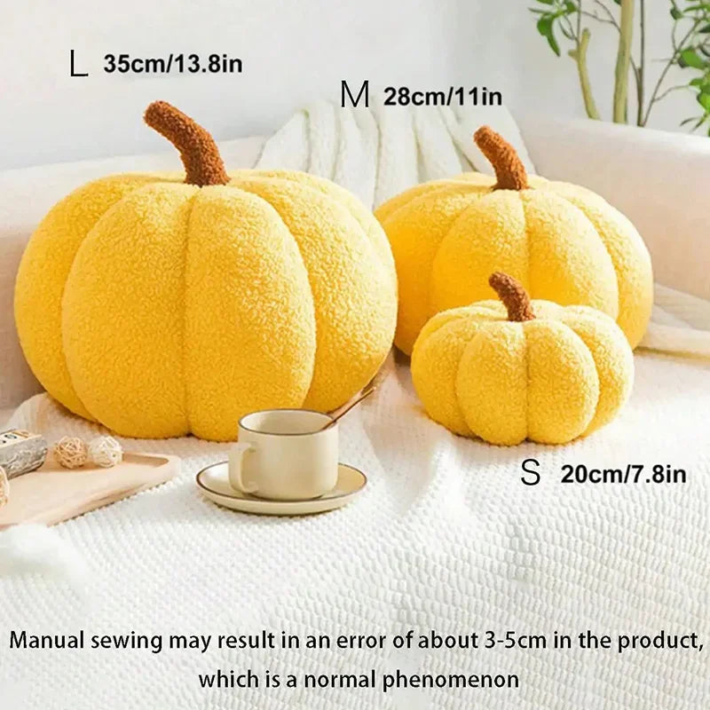 Halloween Pumpkin Soft Plush Pillow for Decoration, Stuffed Cushion, Soothing Cushion 