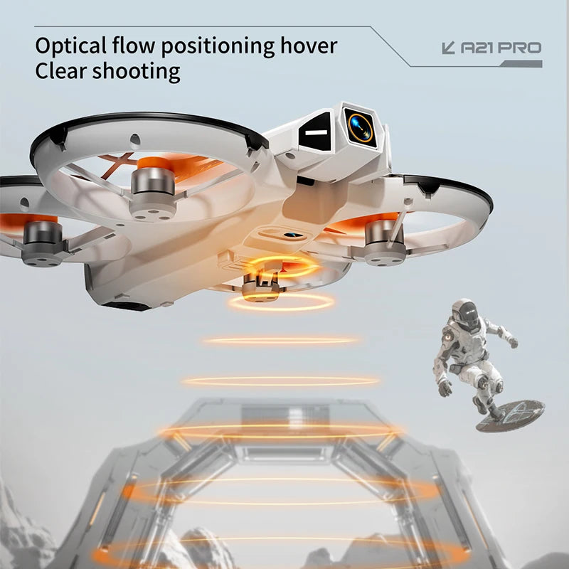 A21 Pro Mini Drone 4K – 8K HD, moteur sans balais, écran intégré