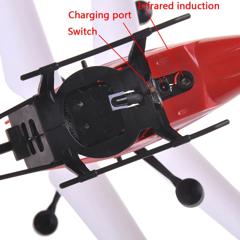 2CH RC Helicopter with Remote Control and Sensor Control for Kids, Hovering Toy