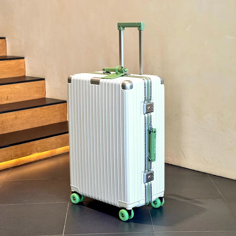 Valise à main Sushimu 20 pouces – Étui en cuir, trolley avec petite serrure à combinaison