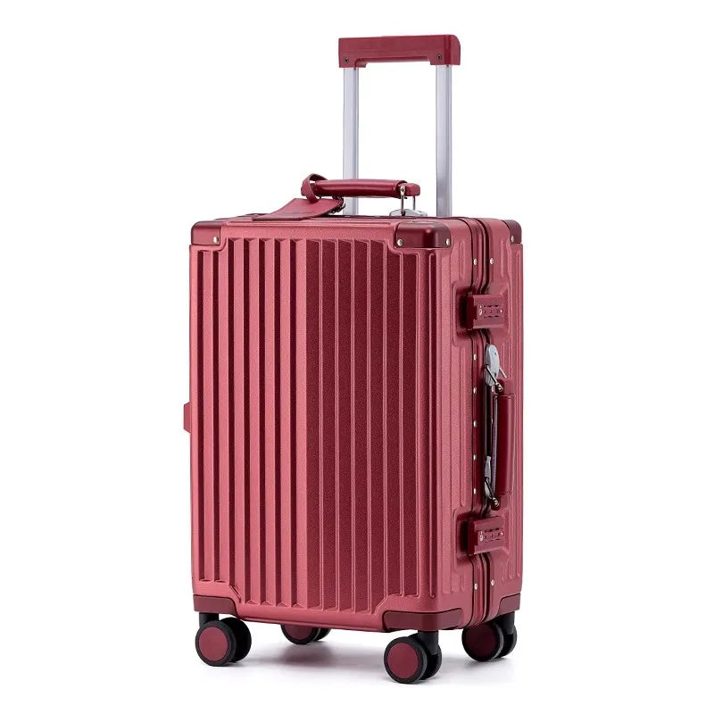 Valise rigide en PC + ABS avec cadre en aluminium SUSHIMU – bagage à roulettes avec verrouillage TSA, 20, 24, 26 et 28 pouces