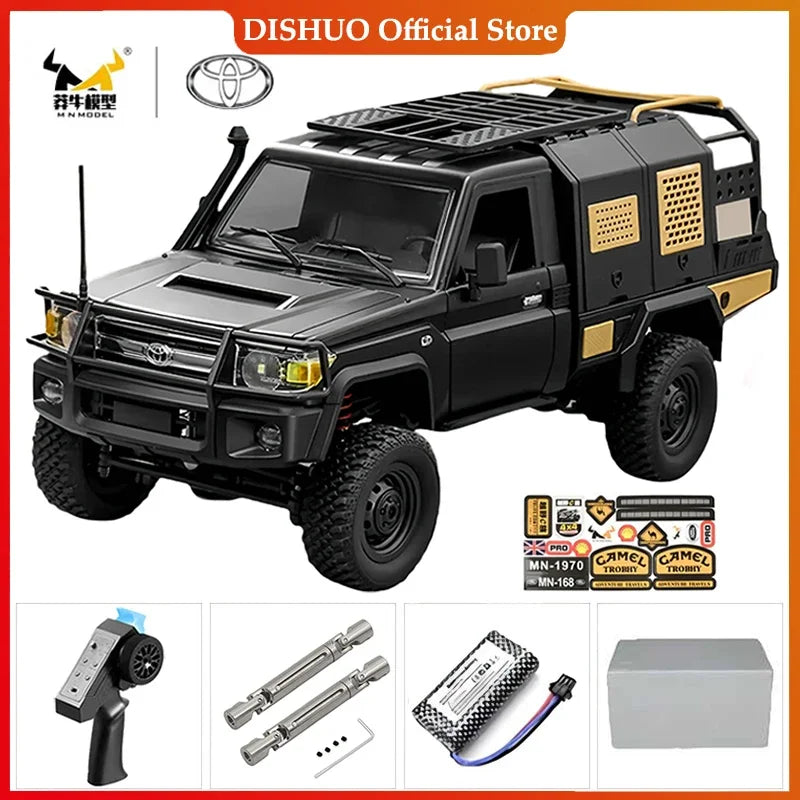 Voiture sur chenilles RC 4x4 MN128 MN82S 2.4G, Buggy d'escalade professionnel avec lumière LED, voitures télécommandées à grande échelle, jouets pour garçons, cadeau