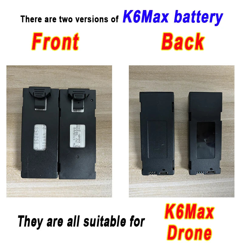 Batterie de rechange pour drone K6 Max – 3,7V 1800mAh