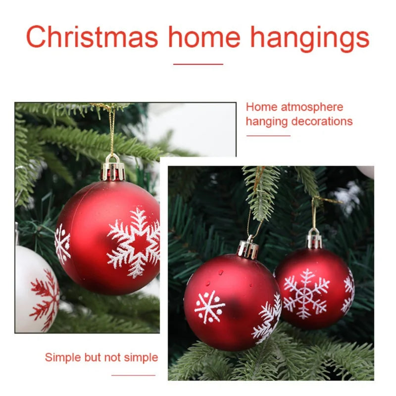 Christmas Balls, Shatterproof Christmas Ball Ornaments Set, Christmas Tree Decorations, 6cm, 12pcs 