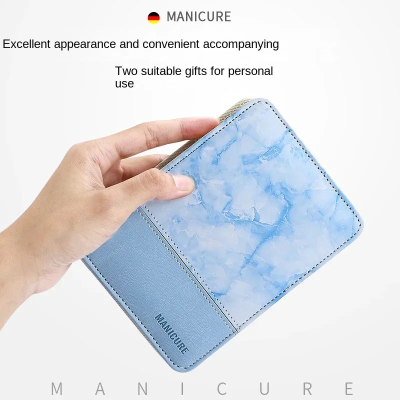 Kit de manucure et pédicure professionnel en acier inoxydable, coupe-ongles avec étui de voyage