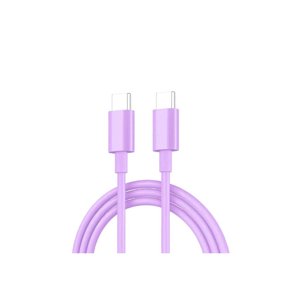 Câble PD 60W Type-C vers Type-C pour iPhone 15 / 16, charge rapide pour Samsung, Xiaomi, Huawei, accessoires de téléphone 1 m / 2 m