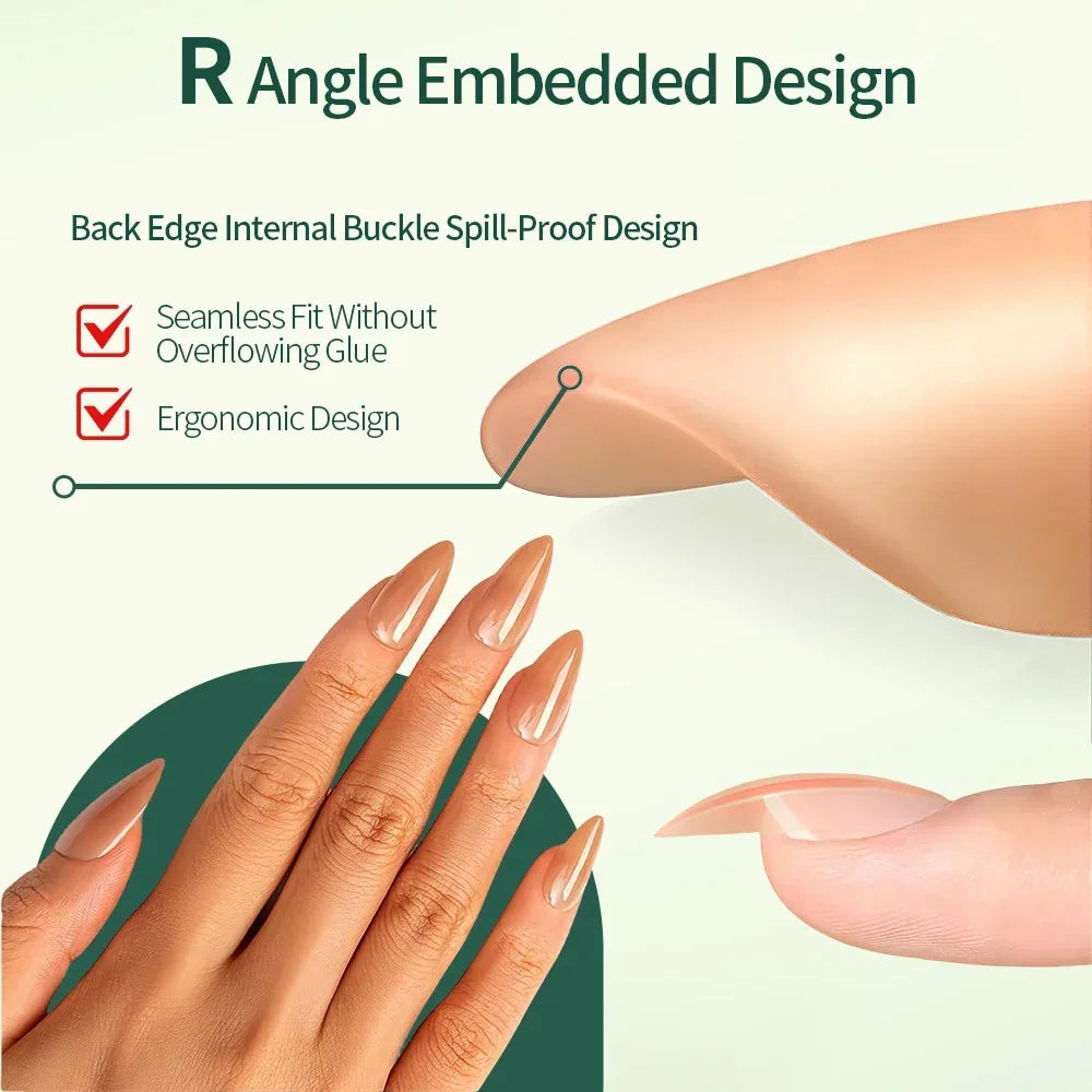 Ongles Naturels Nude 140 pièces - Nailpop 3-en-1 – Ultra-Fit, Press-On, DIY Manucure