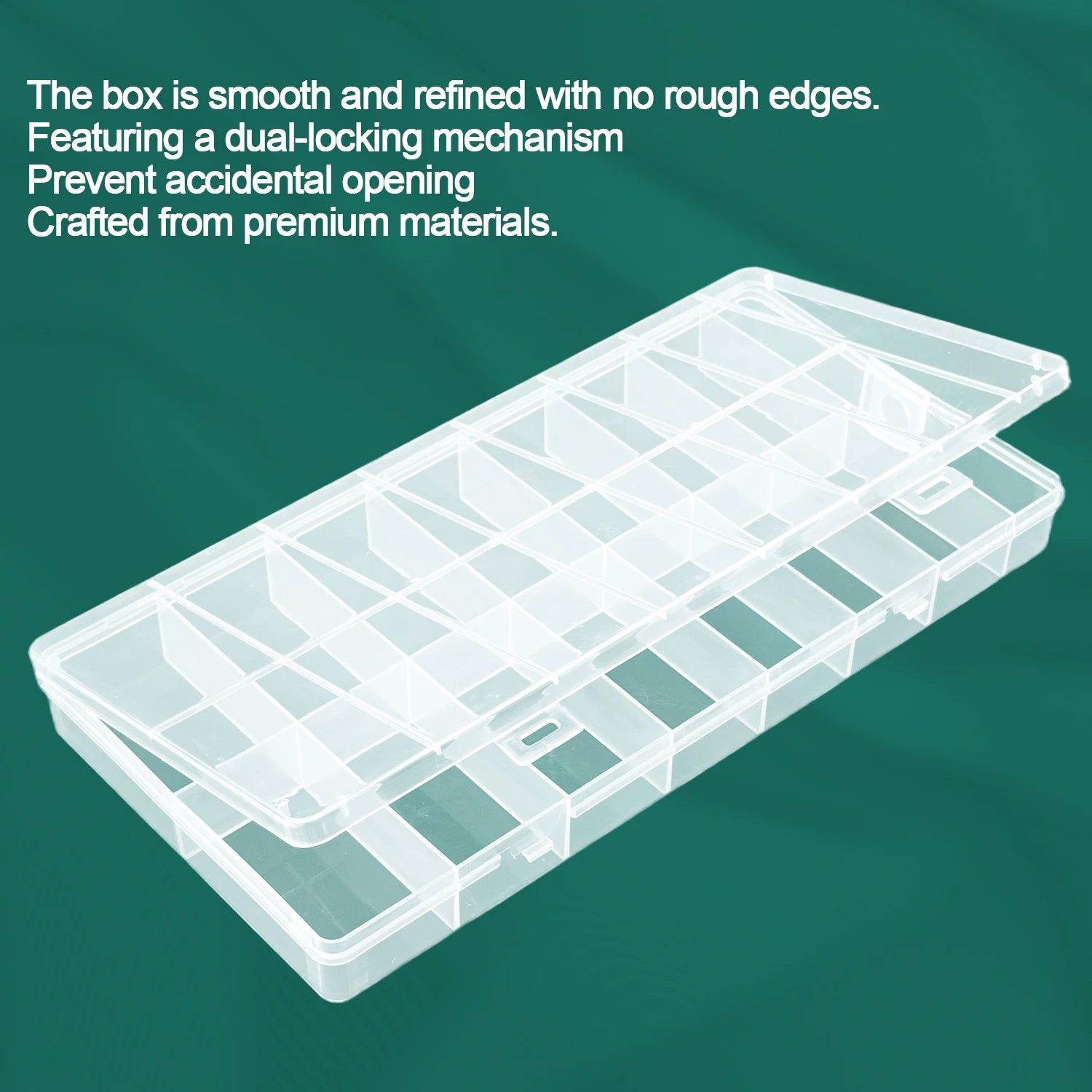 Boîte de rangement pour formes d’ongles, 15 compartiments