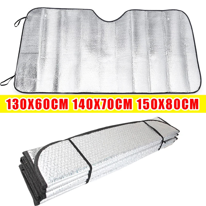 Car Window Sun Shade UV Protection Windshield Front Rear Auto Accessories Night Cover 140x70cm 