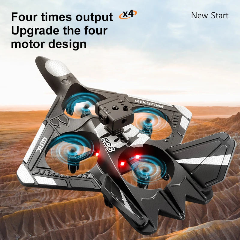 Avion RC en mousse V31 Pro avec caméra 6K et contrôle radio 2.4G