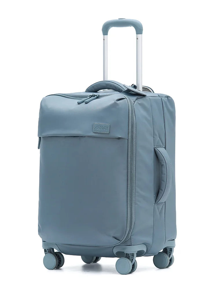 Valise à roulettes Oxford Grill en tissu SUSHIMU – bagage souple avec serrure, 20, 24 et 26 pouces