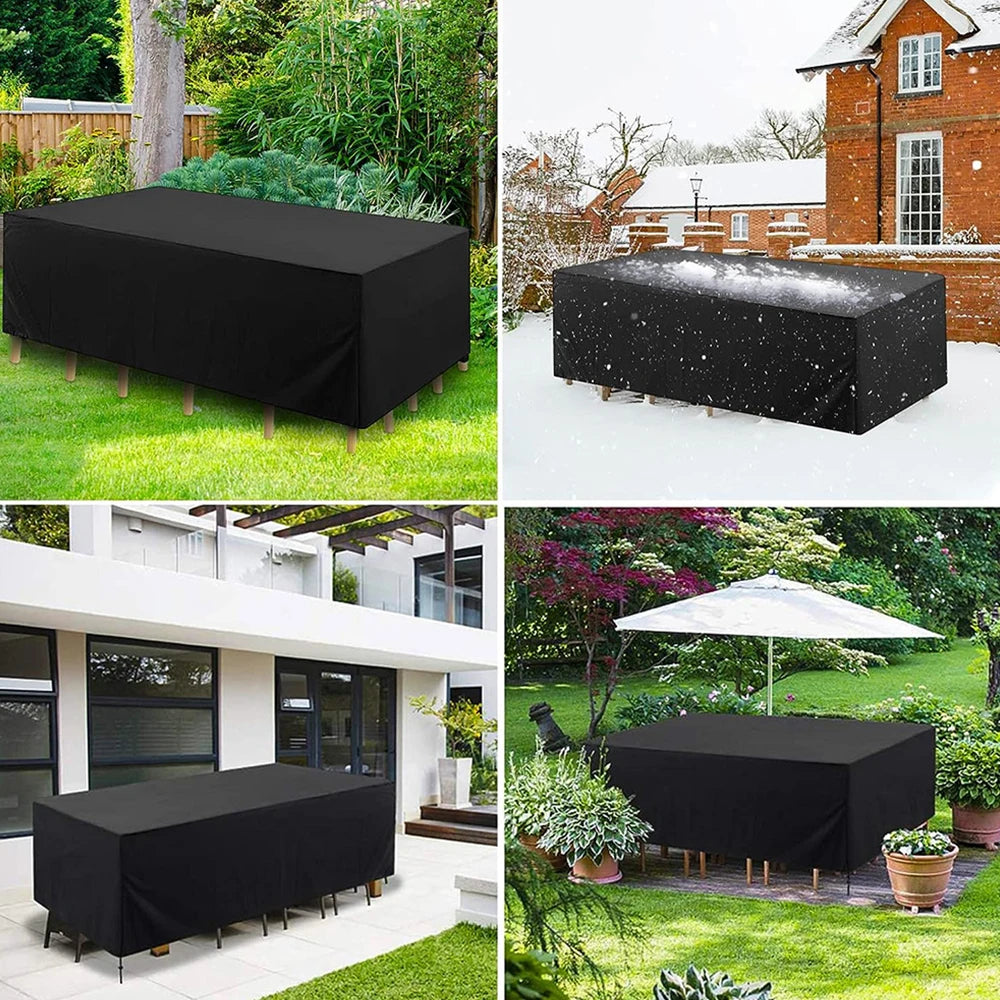 Housse de Protection Imperméable pour Meubles de Jardin – Multi-Tailles, Anti-UV, Toutes Saisons