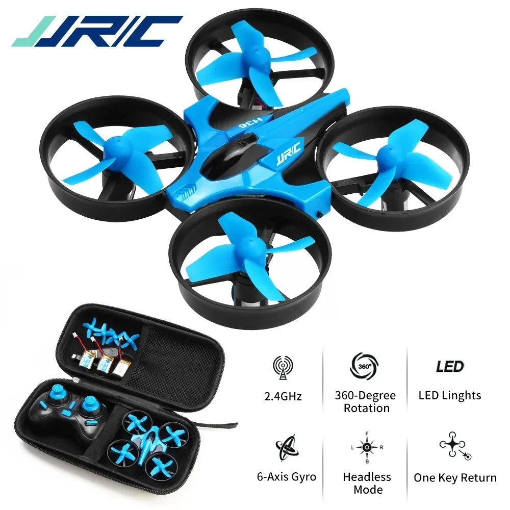 Mini Drone JJRC H36 4ch télécommandé pour enfants, hélicoptère, jouet quadrirotor, mode sans sauna, 6 axes, rotation à 360 °