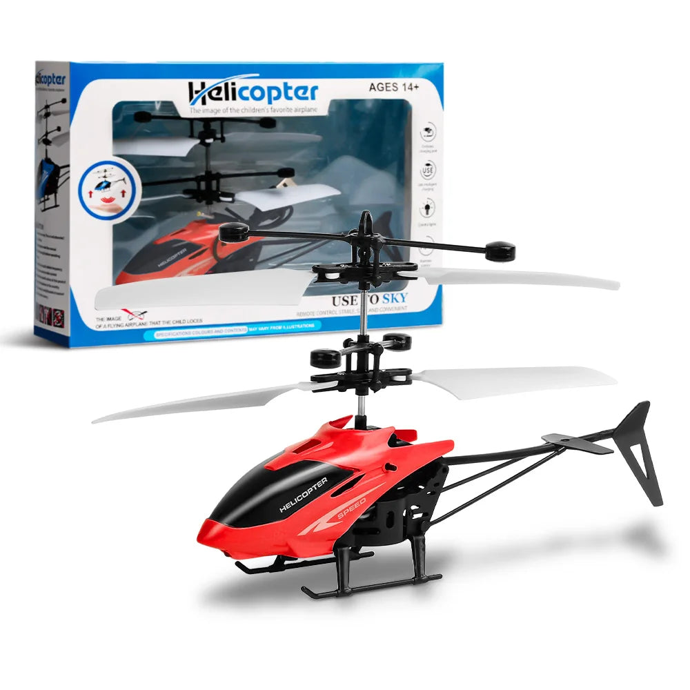 2CH RC Helicopter with Remote Control and Sensor Control for Kids, Hovering Toy