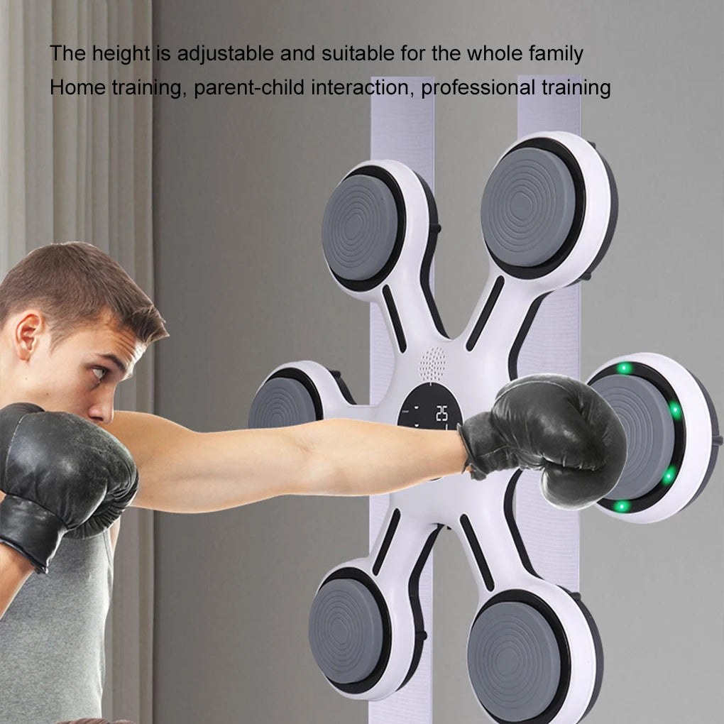Machine de boxe musicale intelligente Bluetooth Portable – Cible murale, équipement d'entraînement physique pour enfants et adultes