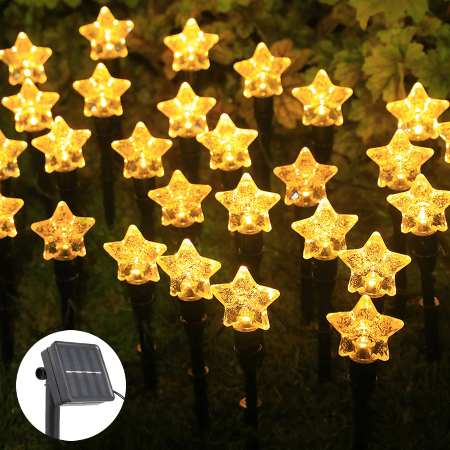 T-SUNRISE Solar-Rasenleuchten 3000K / RGB – dekorative LED für Garten, Hof, Gehweg und Terrasse, 8 Modi, 8-10 Stunden Laufzeit