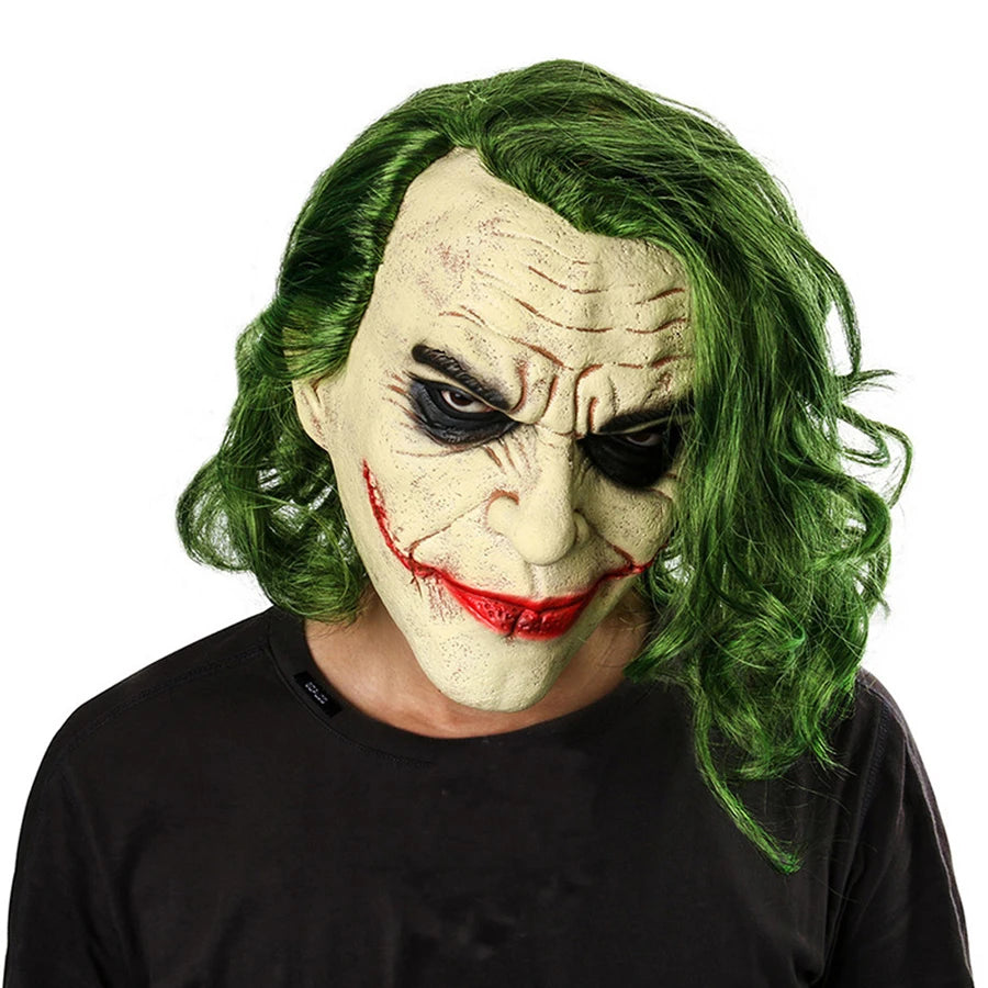 Perruque Cosplay, Masque Halloween – Cheveux Verts, Style Clown / Joker