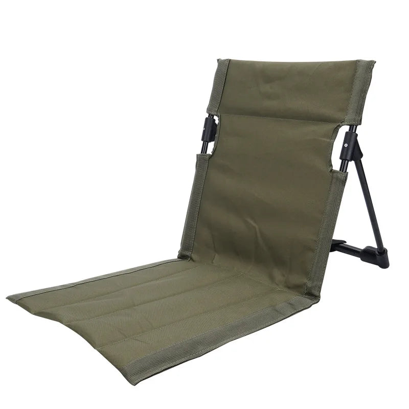 Coussin pliant en alliage d'aluminium pour Camping en plein air, chaise de pelouse pratique, chaise de plage, dossier, chaise de repos de balcon, mobilier d'extérieur