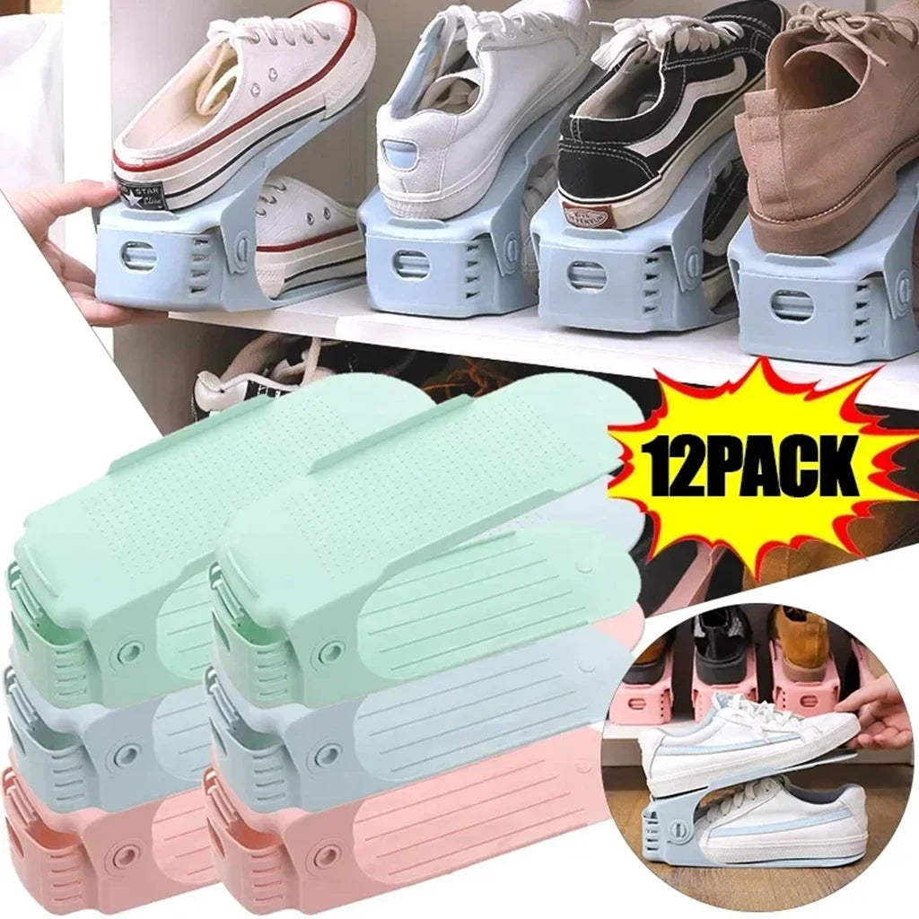 Accessoires pour rangement chaussures T1 Réglable, Gain d'Espace, Double Couche, Organisation, Rangement