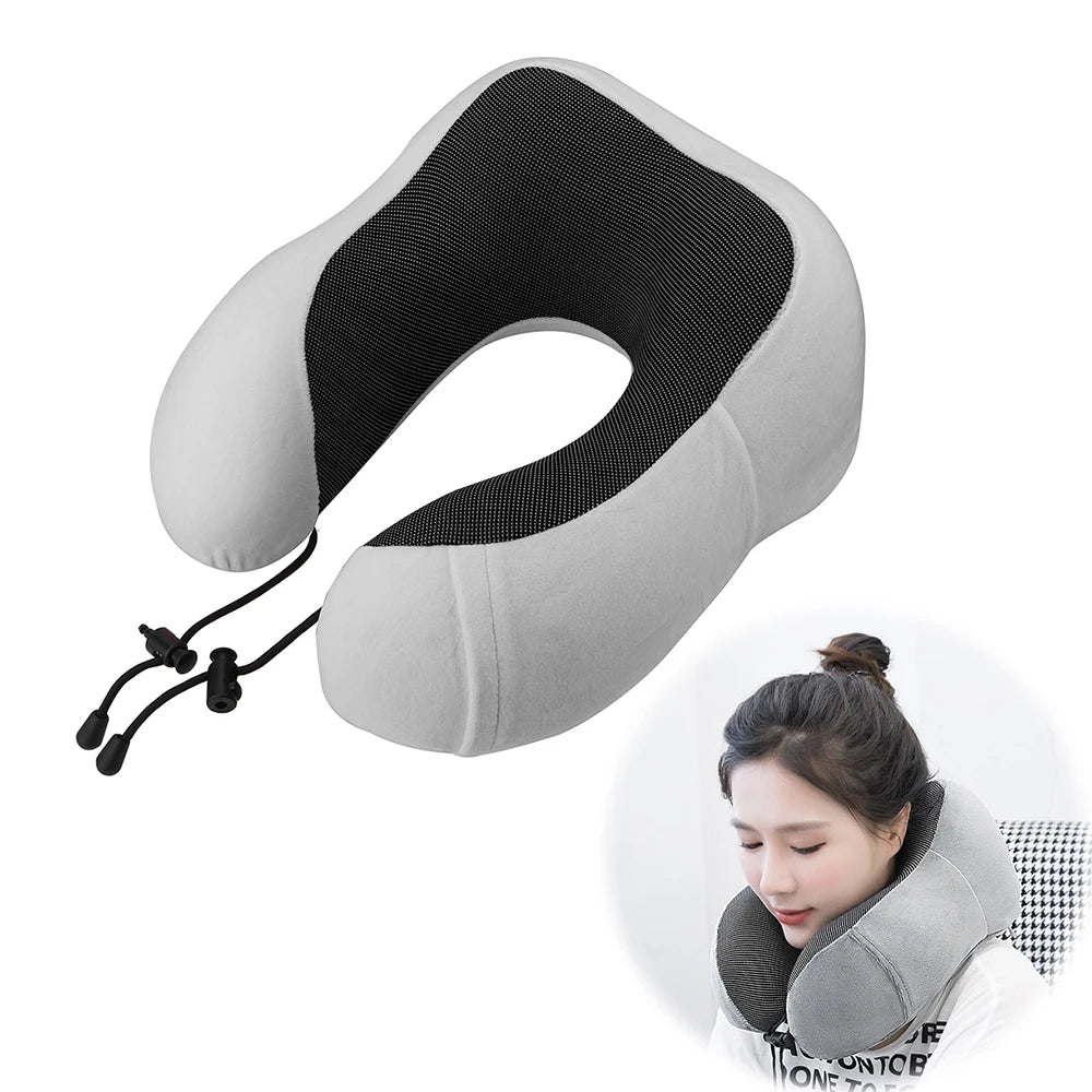 Memory Foam Car Pillows Soft Neck Support U Shaped Travel Pillow Rest Cushion Interior Cervical Auto Accessories 