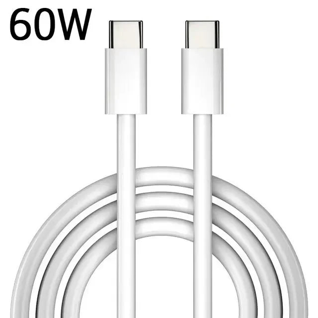 &nbsp;Câble USB Type-C vers USB-C 100W / 5A PD, charge rapide pour MacBook, Samsung et autres appareils Type-C – 2 m
