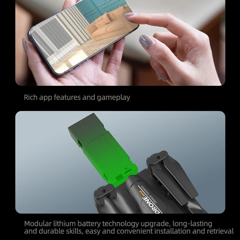 Batterie C10 Max 3.7V 1800mAh pour Drone C10Max 8K 5G, pièces de rechange aériennes professionnelles HD, batterie Lipo de rechange originale C10